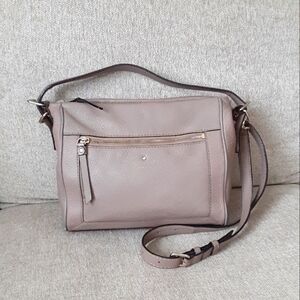 Kate Spade Taupe Leather satchel Bag